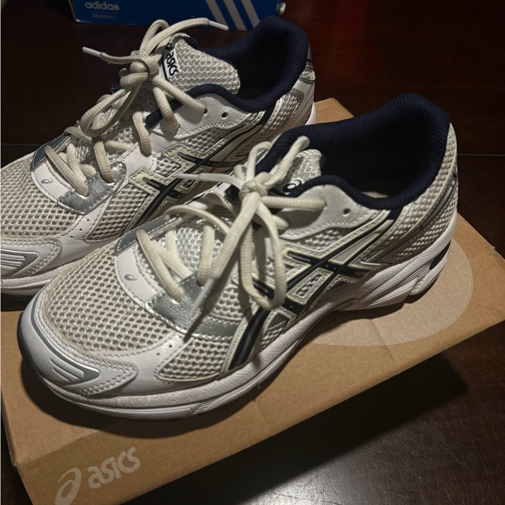 Asics White and Midnight Sneakers